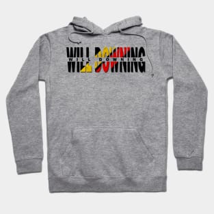 vintage typo Will Downing Hoodie